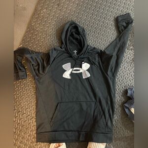 Under Armour Charcoal Hoodie with White Logo